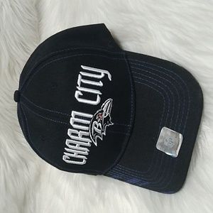 NWOT Vintage Charm City Baltimore Ravens Velcro Back Hat